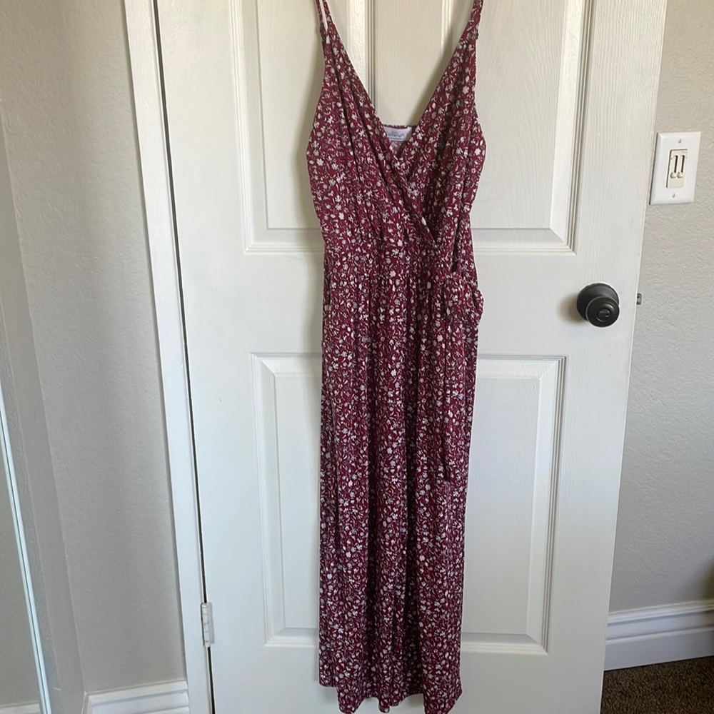 Jumpsuit cropped leg with tie